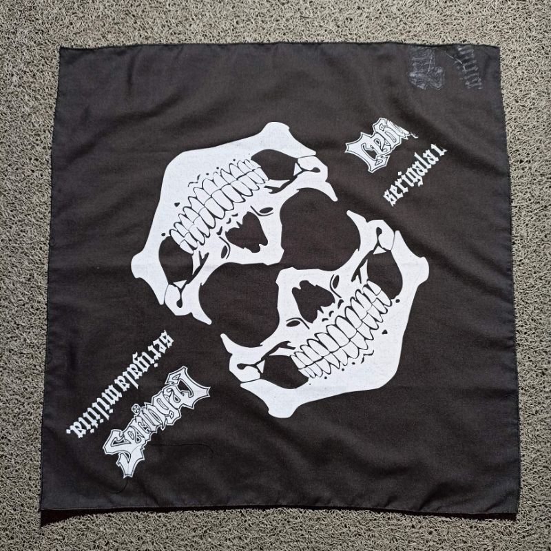 [ RIJEK SABLON ] Slayer Bandana Rijek / NIRVANA / METALICA  Syal rijek sablon terbatas