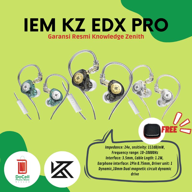 KZ EDX Pro With Mic Noise Cancelation - Resmi