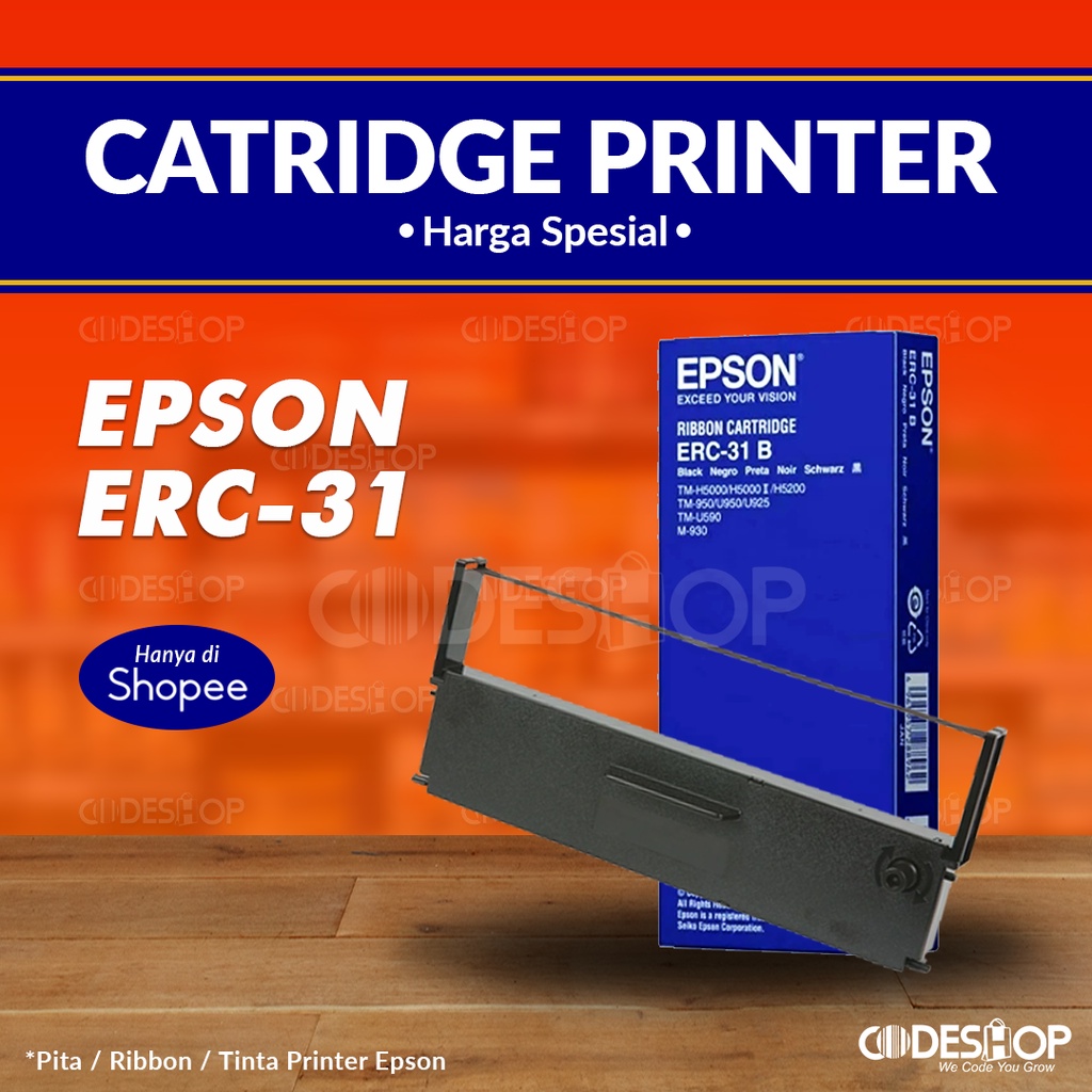 Ribbon Cartridge Epson ERC-31 Tinta Printer Epson TM-U950