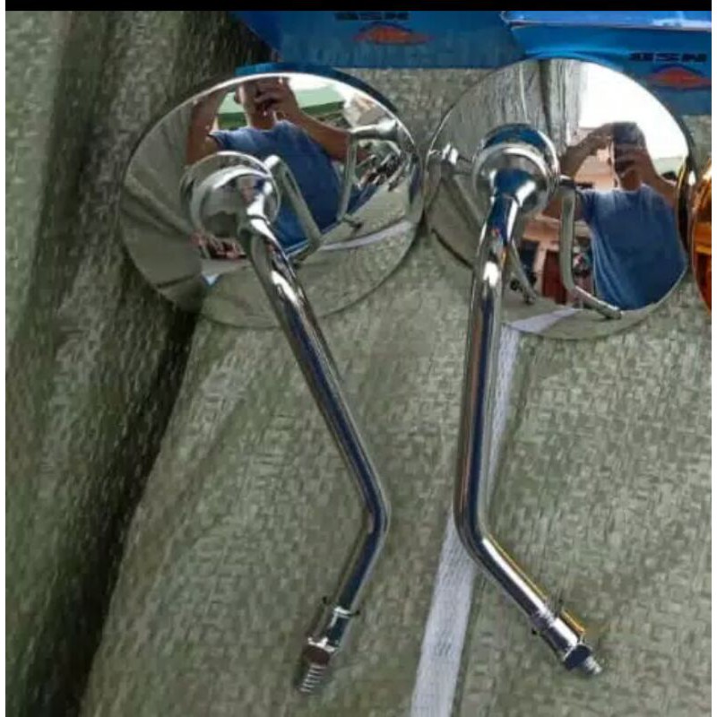 Spion Bulat tangkai chrome Standard model vespa universal motor