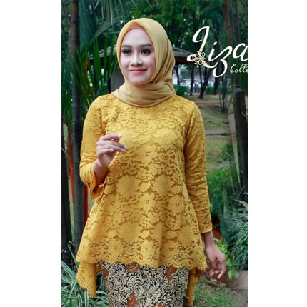 PROMO ATASAN Kebaya Brukat/KEBAYA tunik Modern/kebaya tunik / Set Kebaya Bianca / Kebaya Rinjani / Kebaya Brokat / Kebaya Pesta / Fashion Wanita / Big Size / Kebaya Size Jumbo M L XL XXL 3XL 4XL 5XL