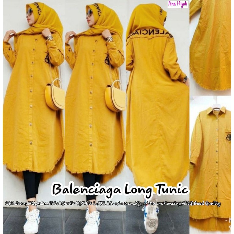 balenciaga long tunik JEANS WASH PREMIUM REALPICT