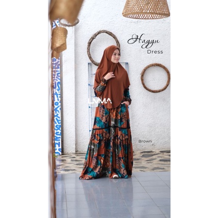 Hayyu dress by Umma | FREE GIFT | Gamis rayon umma