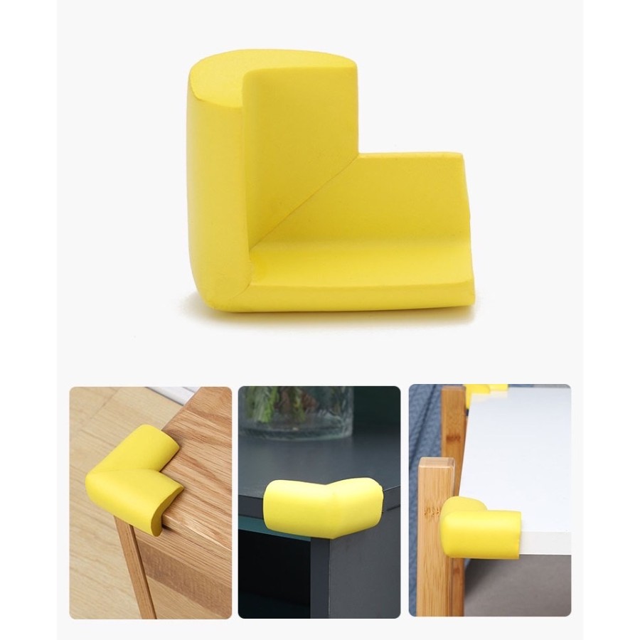 pelindung sikume | Pengaman Siku Sudut Meja Bentuk L 4 pcs