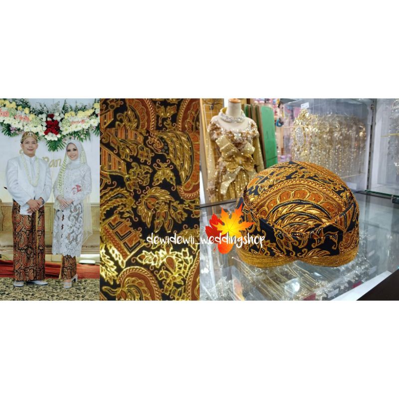 Sepasang Jarik Prodo instan + Blangkon, Banyak Motif