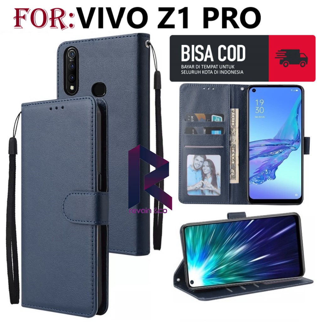 FLIP COVER VIVO Z1 PRO CASING DOMPET FLIP WALLET LEATHER KULIT PREMIUM SARUNG BUKA TUTUP FLIP CASE VIVO Z1 PRO