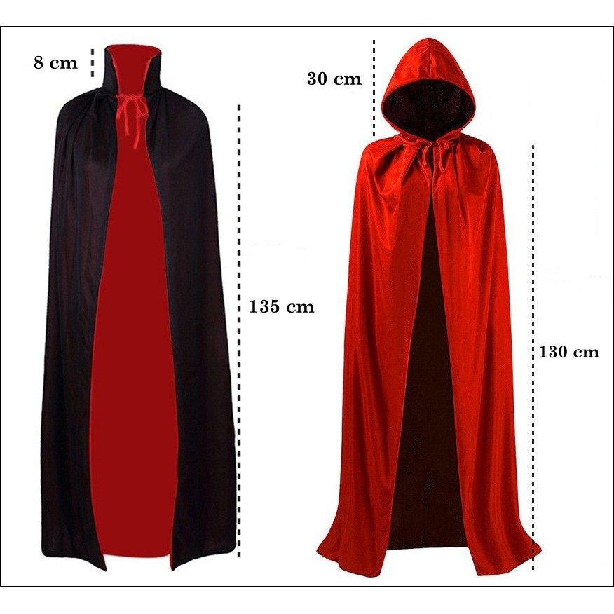 Jubah cosplay halloween dracula / vampire / death / witch / costume cosplay