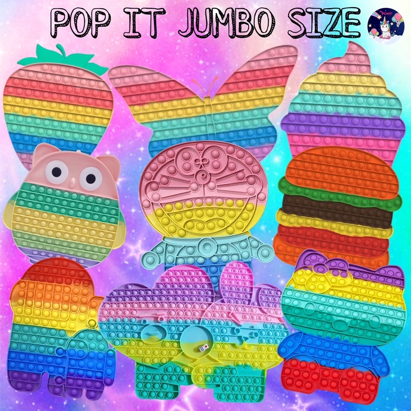 POP IT JUMBO/SUPER JUMBO/pop it viral/tiktok/fidget/mainan kekinian/mainan murah