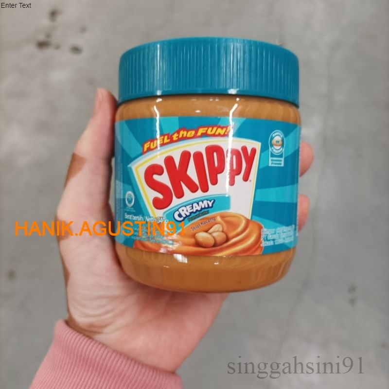 

Skippy Creamy Peanut Butter 340 gram Selai Kacang SS91