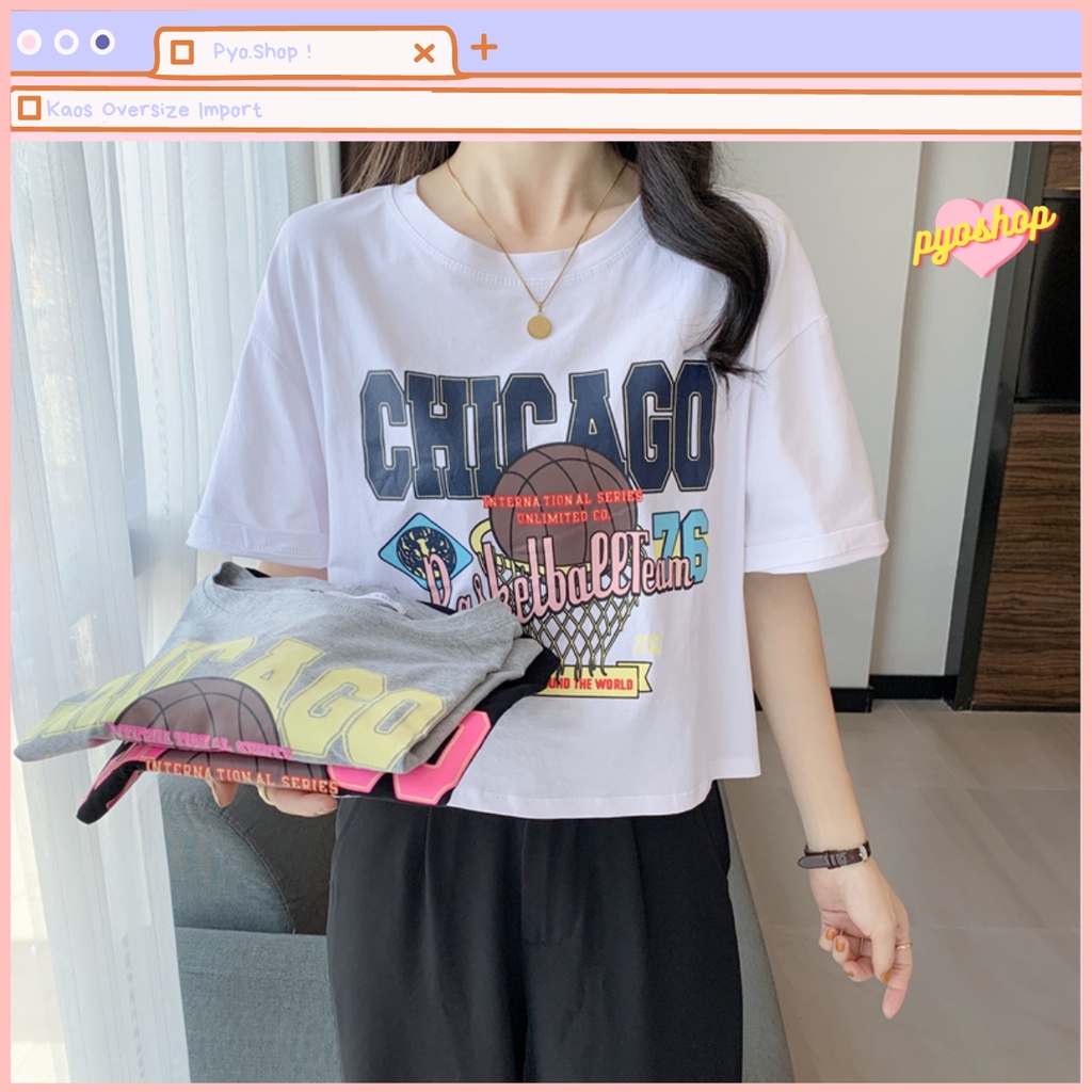 Kaos Import Motif Chicago Basketball