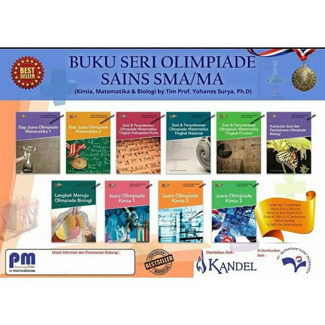 Buku Olimpiade Sains Matematika Biologi Kimia Fisika Sma Ma Dr Prof Yohanes Surya Ph D Shopee Indonesia