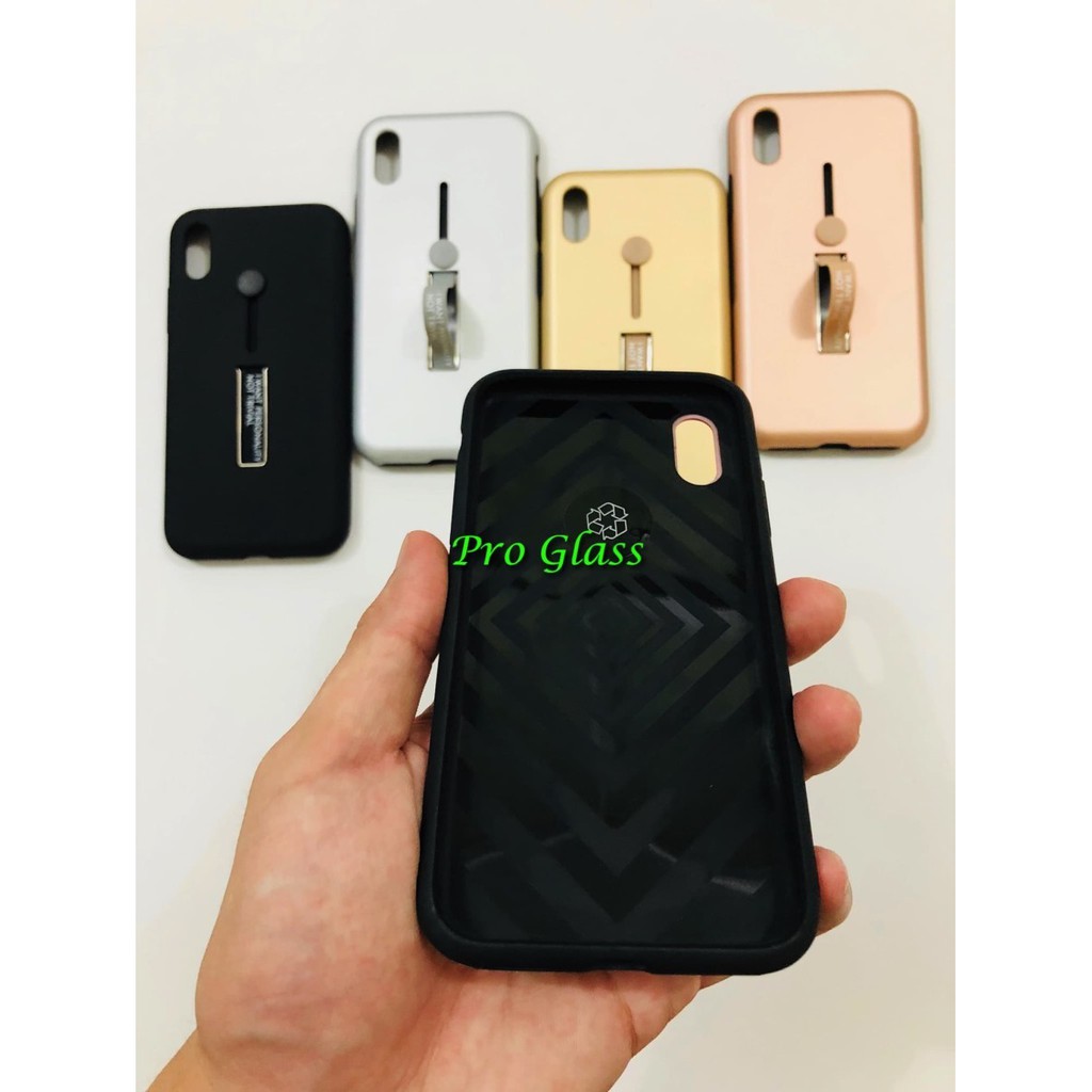 C204 Iphone XR / XS MAX Personality iring Case Stand Holder SiliconHardcase