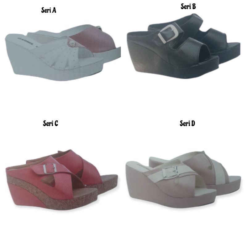 sandal wedges wanita, sandal wedges perempuan, sandal wedges cewek, wedges murah cantik, wedges termurah