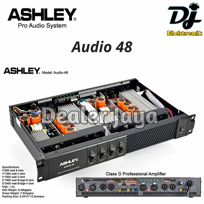 Power Amplifier Ashley AUDIO 48 / AUDIO48 - 4 channel