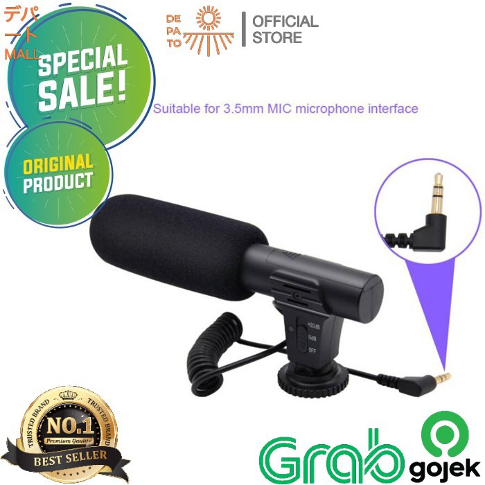 Microphone Camera Sidande Shotgun for DSLR Kamera Condenser MIC 01