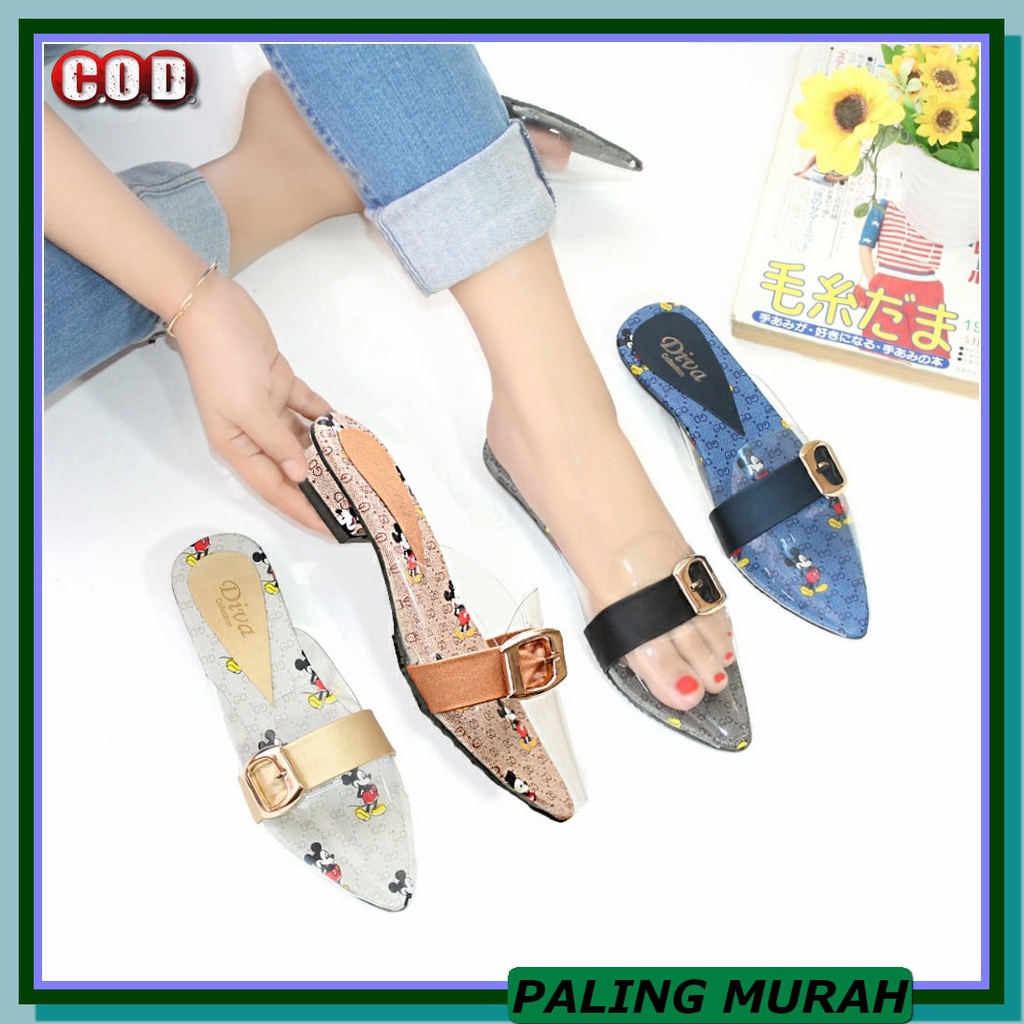 Sepatu High Heels Hak Tinggi Fashion Wanita Perempuan Cewek Cewe  TP595 Sepatu Heels Daltu Mika Vari