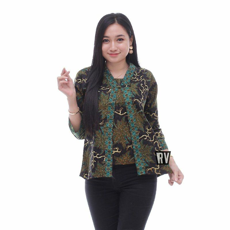 Baju Batik Wanita Modern Atasan Batik Wanita Blouse Batik Kerja Wanita Batik Kantor M L XL XXL Seragam Batik