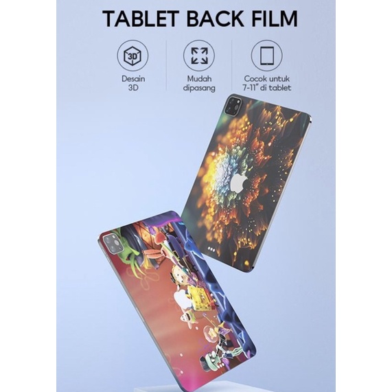 BACK Sticker samsung TAB A7 Lite,T225, Tab A8 2019.7295,p205, tab A8 10.5 2022, tab s7, tab s7 FE 5G. xiaomi mi pad 5 pro, mi pad 5, tab s7, huawei matepad 11,tab s8, tab A8 t295