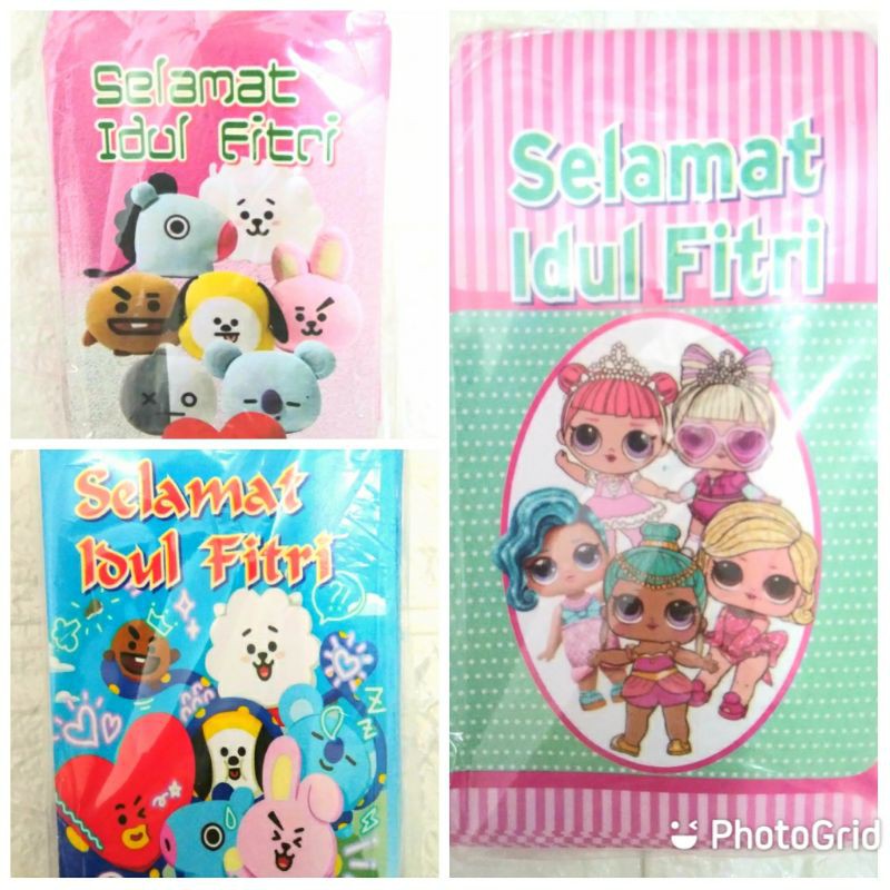 

AMPLOP ANGPAO LEBARAN IDUL FITRI TERBARU KARAKTER BTS BT21 LOL DORAEMON UPIN IPIN ANIMASI UNIK LUCU