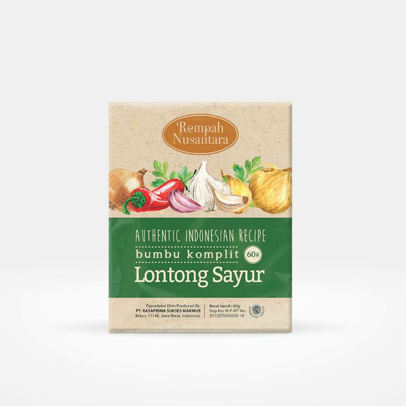 

Bumbu Komplit Lontong Sayur 50gr