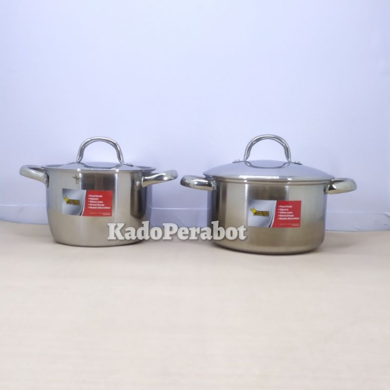 panci full stainless - panci golden flying fish - panci saucepot