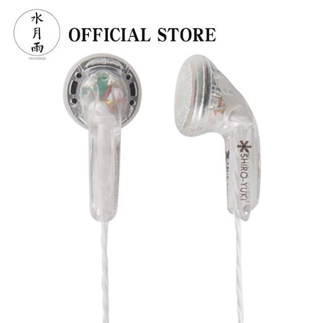 MOONDROP ShiroYuki White Snow HiFi Dynamic Earbuds Line Type Earphones Shiro Yuki