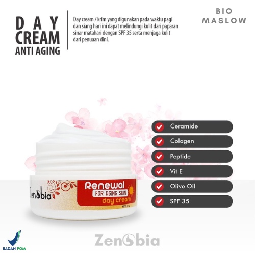 Zenobia Day Cream For Aging Skin 10gr BPOM 100% Original