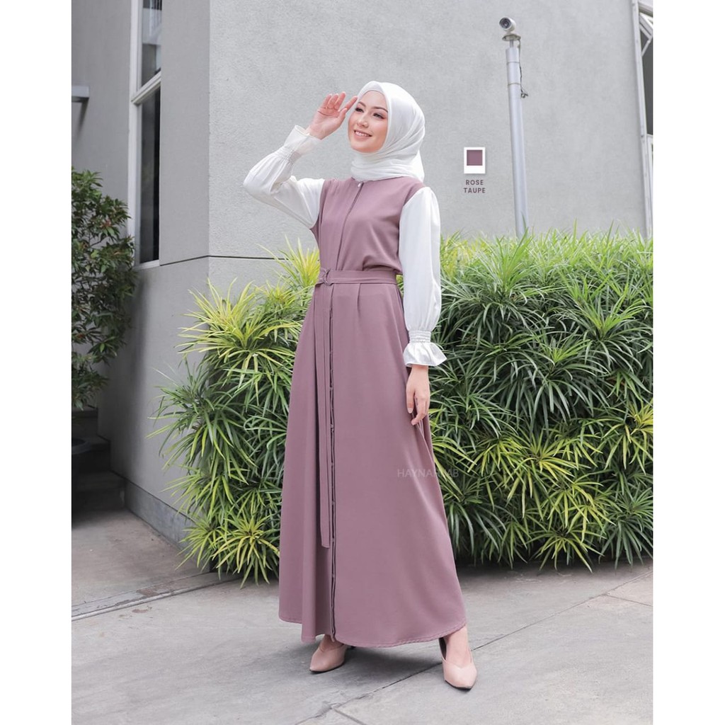 Baju gamis remaja kekinian 2021 shopee