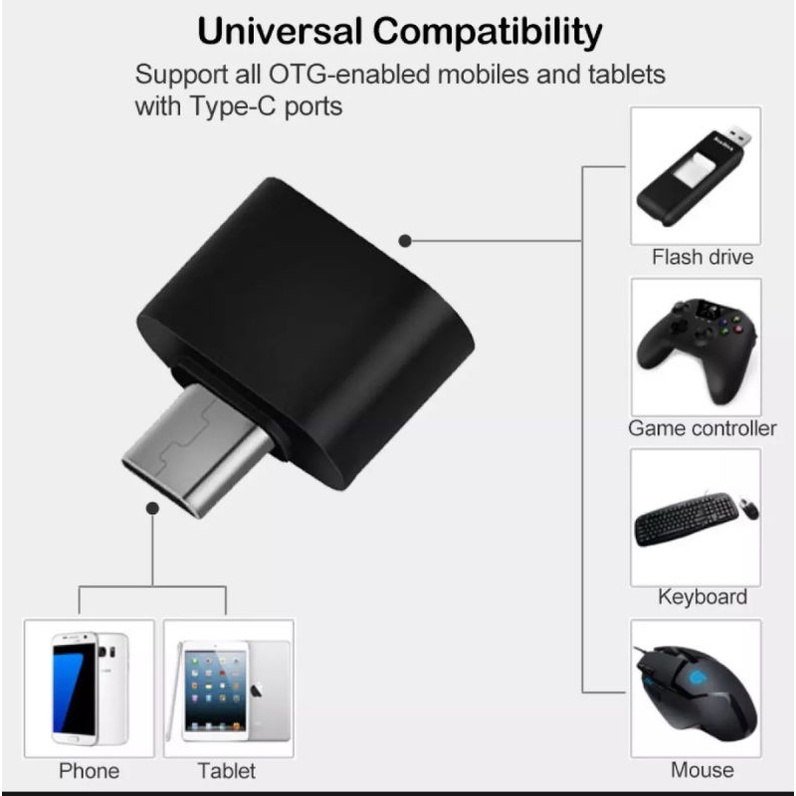 Otg Type C to Usb Port - Connector Usb C to Usb