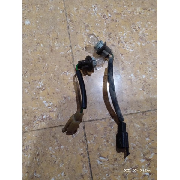 Kabel Soket Lampu Sein Depan Supra X 100,Supra X 125 OLD Bohlam 1, Legenda 2 ORI BEKAS