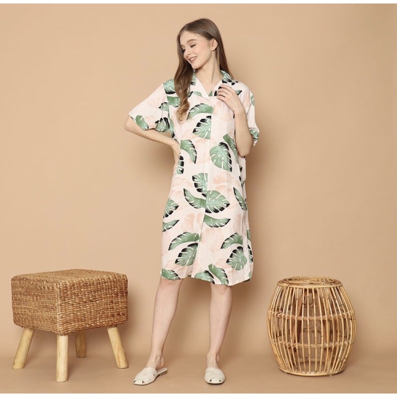 vahayya daster selutut full kancing