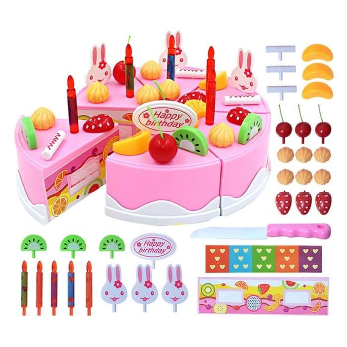 [SALE OFF] MAINAN KUE ULANG TAHUN DIY CAKE KECIL 37 PCS