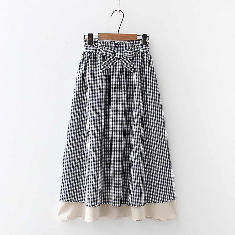 NINDI SKIRT - rok katun murah / rok payung / rok panjang / rok wanita terlaris / rok korea kotak