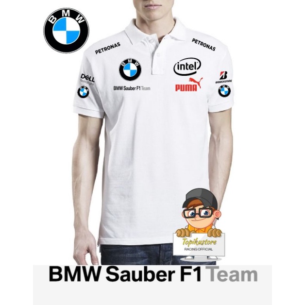 Kaos Polo Team Crew BMW Sauber Formula 1 One Replica