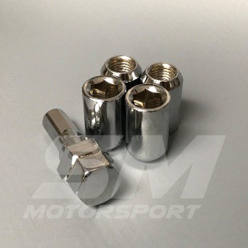 Mur Baut Lugnut / Lug Nut Roda Velg Ban 1,5 Chrome Silver Wheel Lock