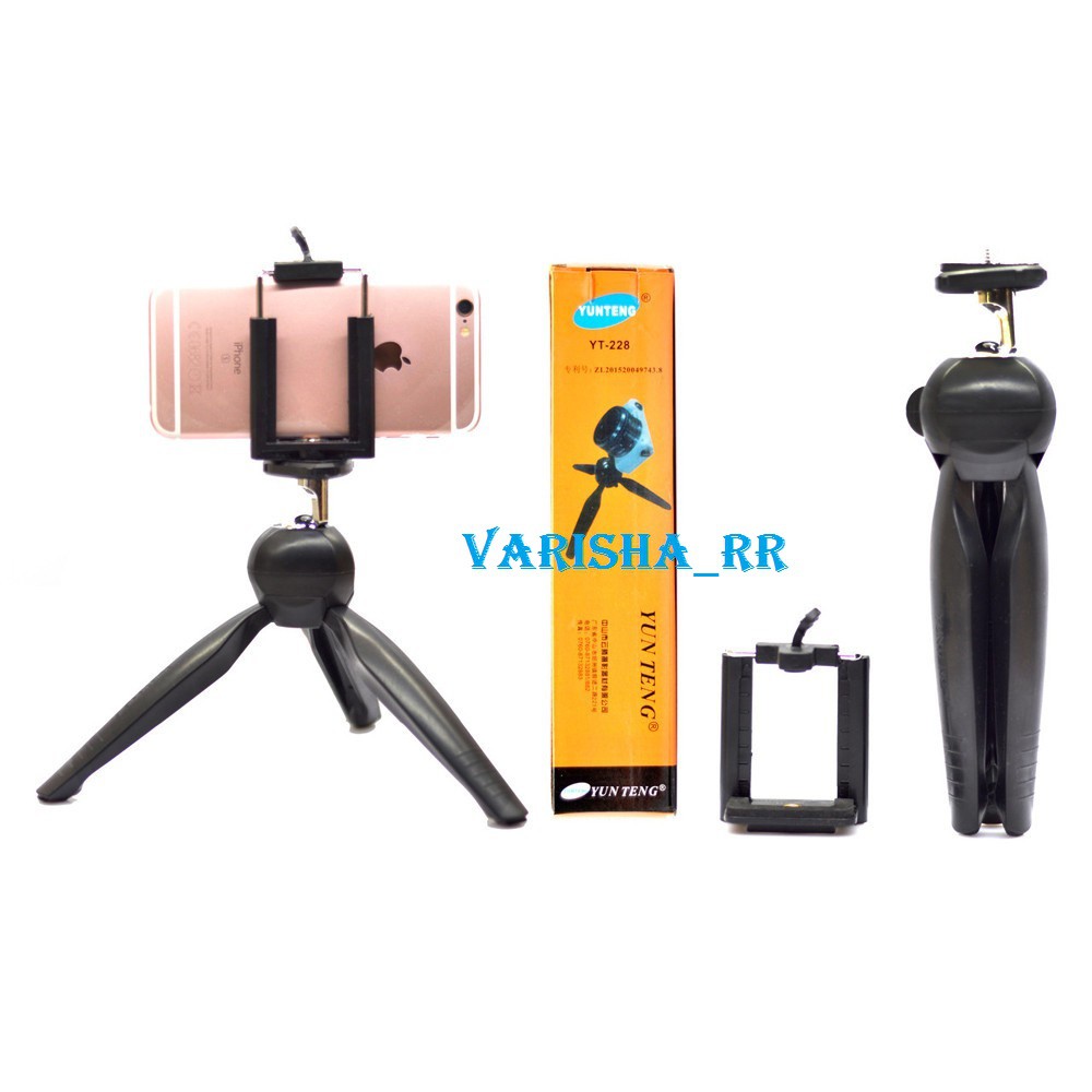 Mini Tripod Yungteng camera holder tongsis handphone universal samsung, canon, nikon, fujifilm, oppo
