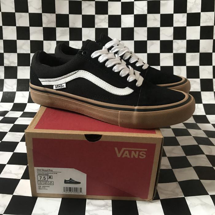 Vans Oldskool Pro Black/Gum Original BNIB / Vans Old Skool Pro