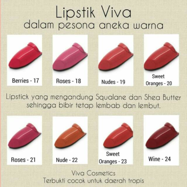 Lipstick Viva Cosmetics Original Murah