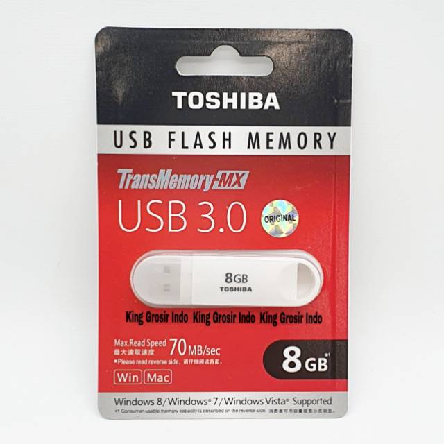 Flashdisk Toshiba 8GB 8 GB USB Original Flashdrive