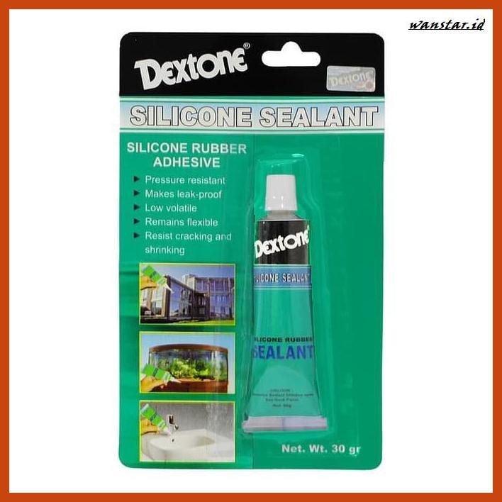

TAKEREP- LEM DEXTONE SILICONE SEALANT 30G LEM KACA SILICONE RUBBER SEALANT -TNALAES-EPAT.