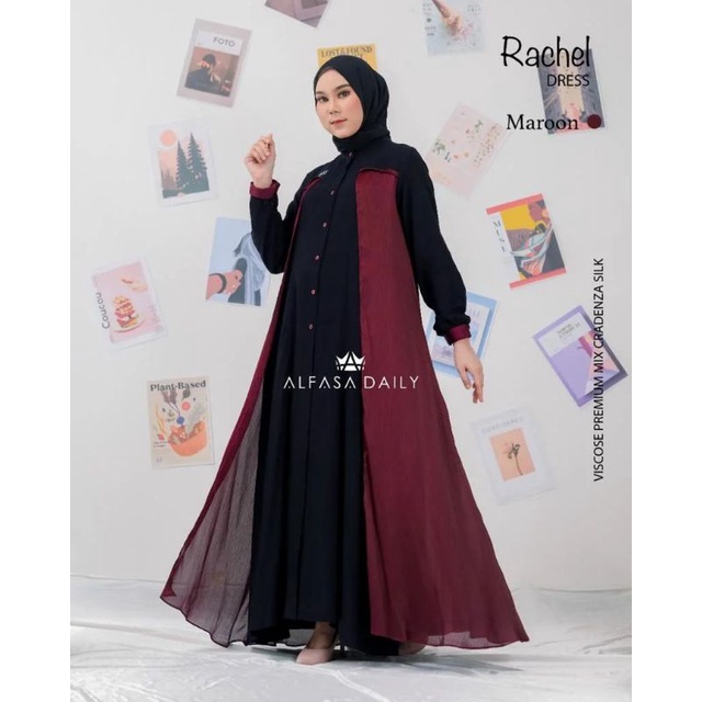 RACHEL DRESS BY ALFASA DAILY /fashion muslim/ cod