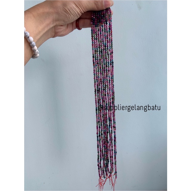 natural 4mm rainbow colour onyx cutting pancawarna kilap serat faceted