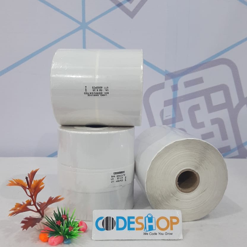 PROMO KERTAS STIKER LABEL BARCODE 50X25 - 50 X 25 2LINE 4000pcs
