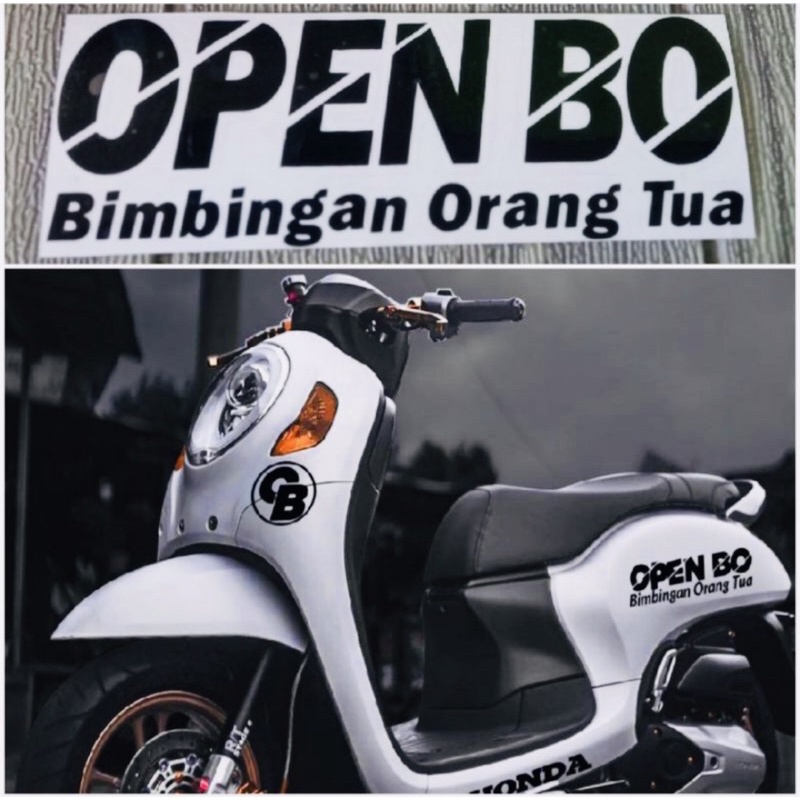 Stiker open bo