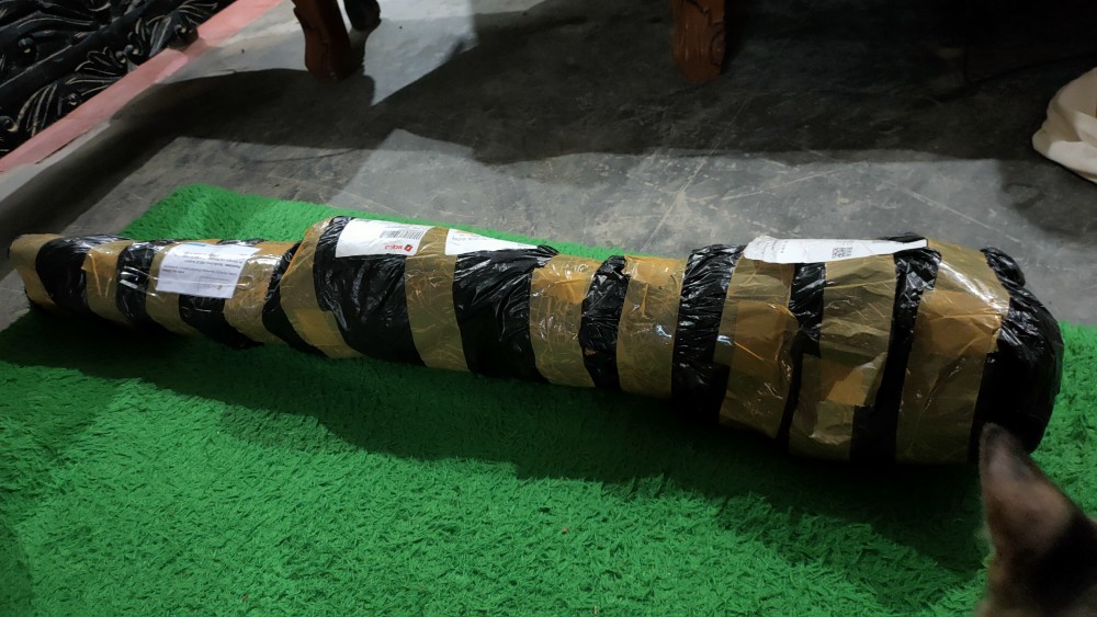 Sapu Sabut Kelapa Batang Bambu