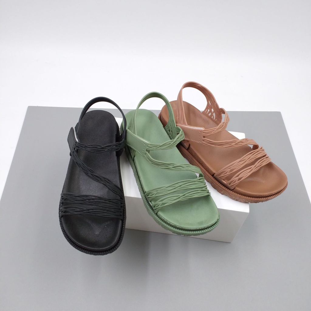 Funatic Sandal Gunung Jelly Wanita Import Fashion Flat Shoes SF781