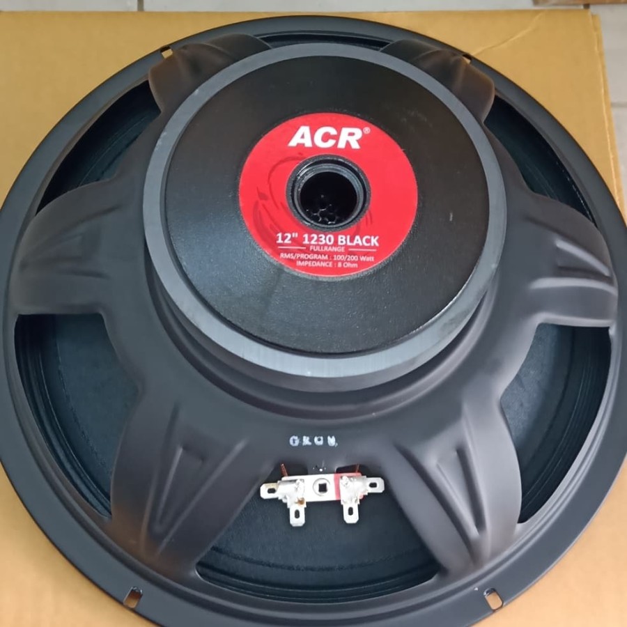 Speaker ACR 12in 12inch 1230 BLACK Full Range Speaker ACR 1230 Black