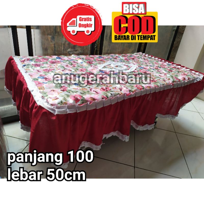 TAPLAK MEJA TAMU rumbai cantik SATEN