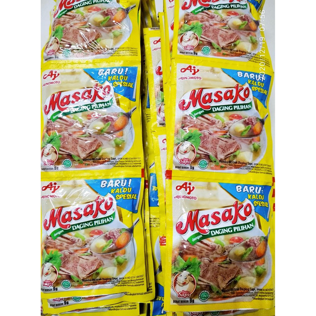 Masako Kaldu Sapi Spesial | Per Renceng Gantung 11 gr x 12 sachet