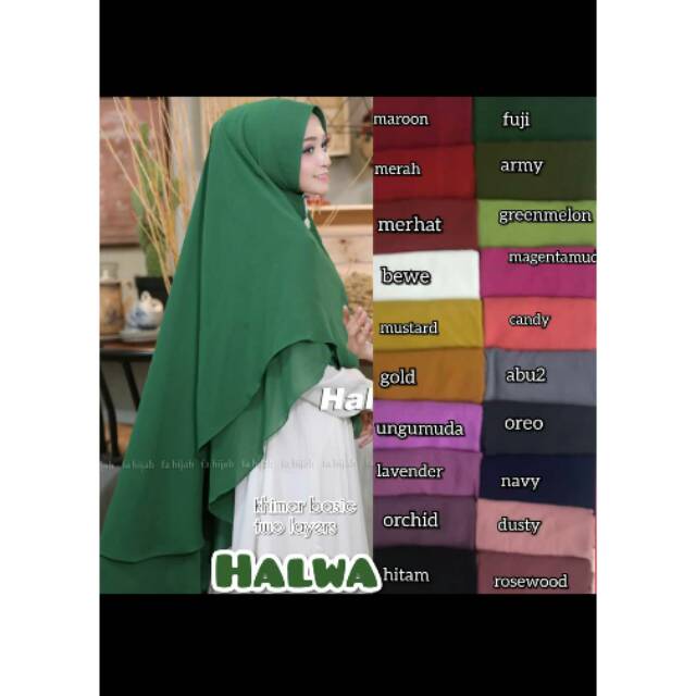 Kerudung syar'i halwa